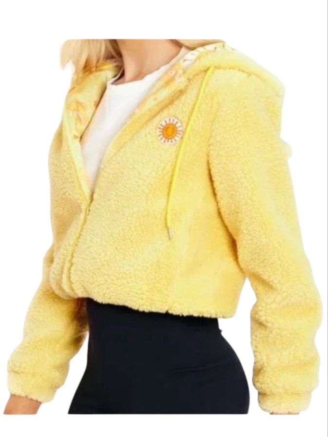 Rare Nwot Blackmilk Funshine Bear Teddy Jacket ~ Limited Yellow Size Large